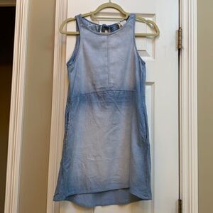 Denim Dress with Cutout